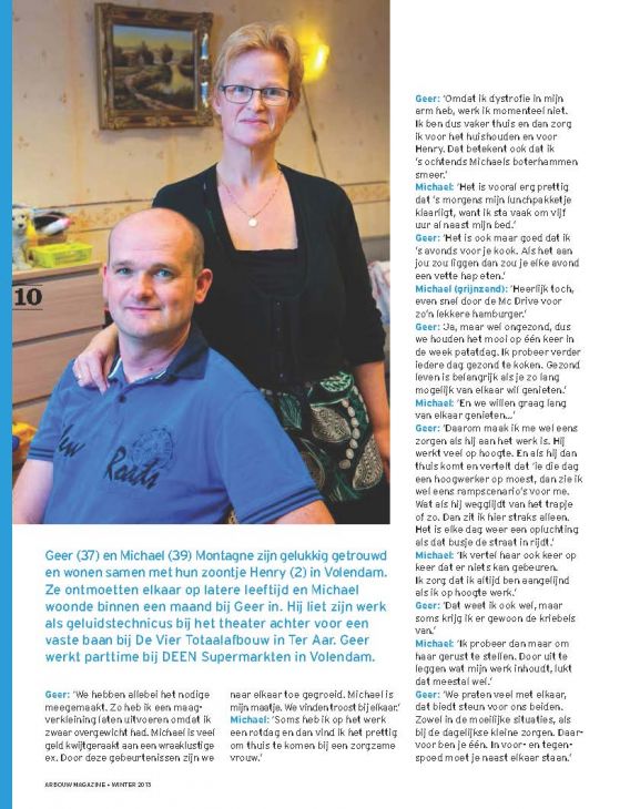Arbouw Magazine winter 2013 Arbouw Magazine winter 2013