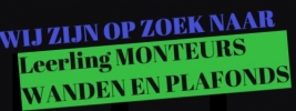 Gezocht: leerling monteurs wanden en plafonds