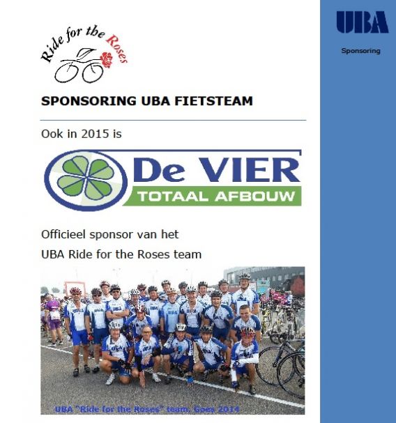 UBA Ride for the Roses 2015 UBA Ride for the Roses 2015